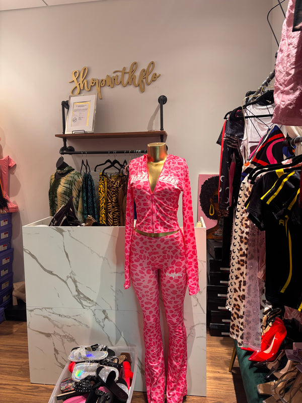 Cheetah baddie set - pink