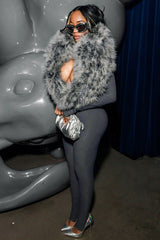 Her baddie fur jumpsuit