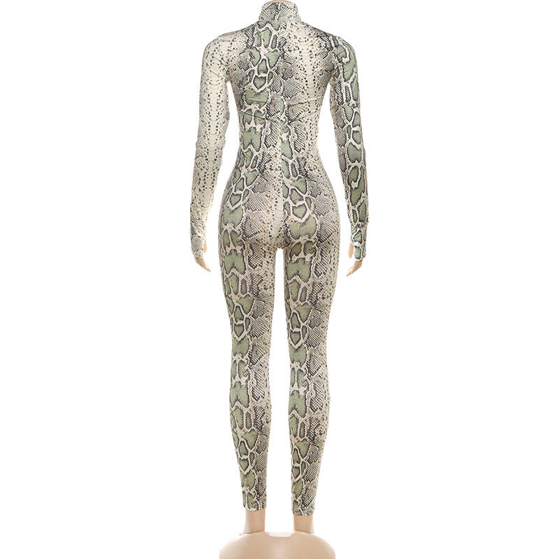 Skin baddie jumpsuit- green