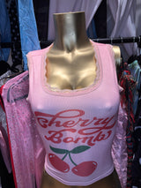 Cherry babe top