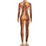 Skin baddie jumpsuit- orange