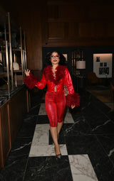 Snake print baddie fitted pants