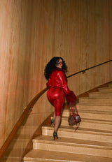 Snake print baddie fitted pants