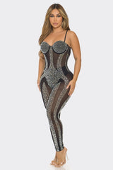 Turn me up baddie jumpsuit - black shopwithfloco