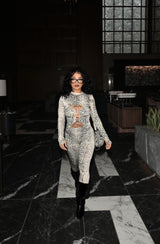 Skin baddie jumpsuit- green