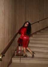 Snake print baddie fitted pants