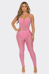Turn me up baddie jumpsuit - pink shopwithfloco